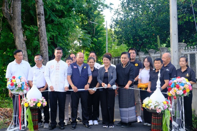 เทศบาลตำบลสันนาเม็ง เปิดใช้ถนนสายบ้านแม่กวง หมู่ 6 ยกระดับการเดินทาง สู่คุณภาพชีวิตที่ดีขึ้นของประชาชน
