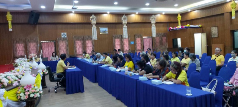 ประชุมการจัดงานประเพณียี่เป็ง (ลอยกระทง) ตำบลสันนาเม็ง ประจำปี 2563