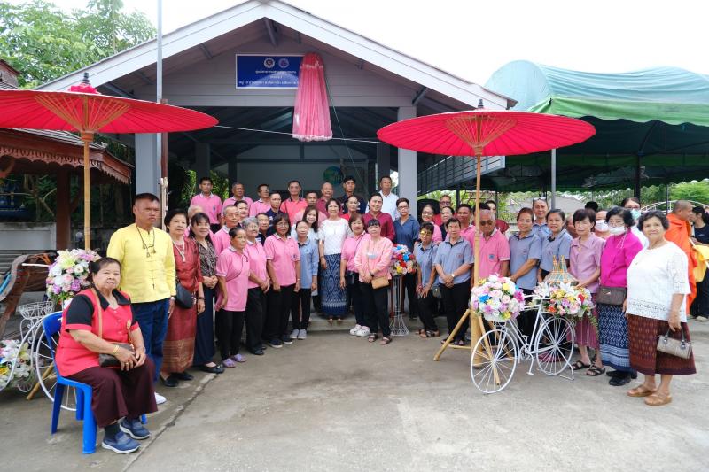 พิธีทำบุญศูนย์สาธารณสุขมูลฐาน (คสมช.) ของหมู่บ้านคุรุสภา หมู่ที่ 10 ณ ศาลาอเนกประสงค์ หมู่บ้านคุรุสภา ตำบลสันนาเม็ง