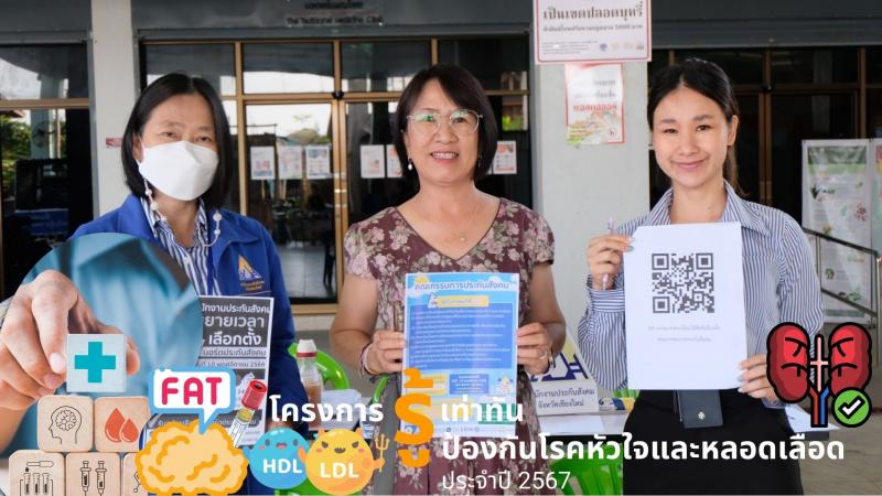 โครงการรู้เท่าทัน รู้ป้องกันโรคหัวใจและหลอดเหลือด ปี2567